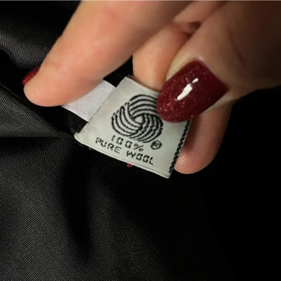 Vintage 100% Wool Pinstriped jacket blazer size 8 - Picture 13 of 13